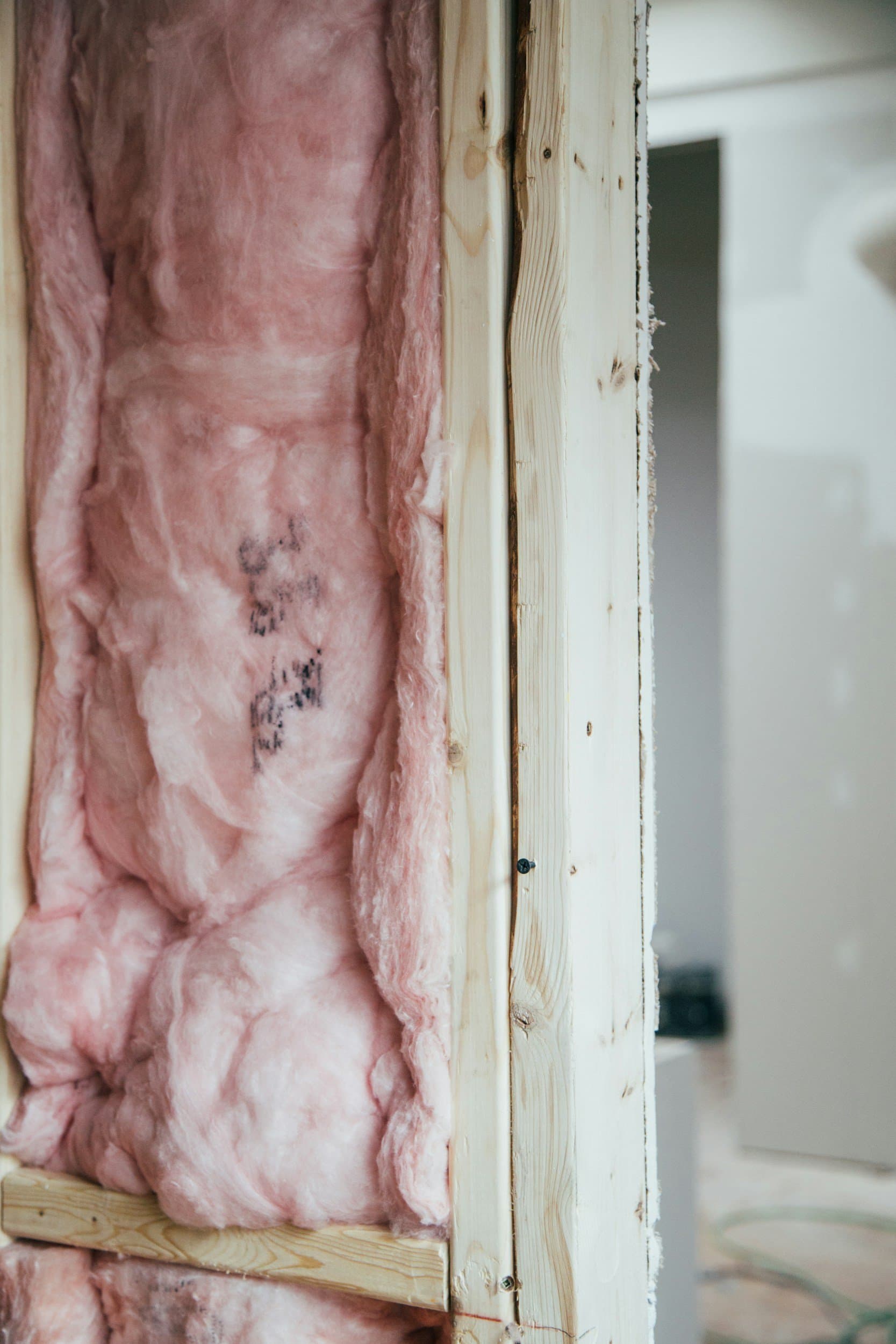 Batt insulation removal and replacement in a residential wall