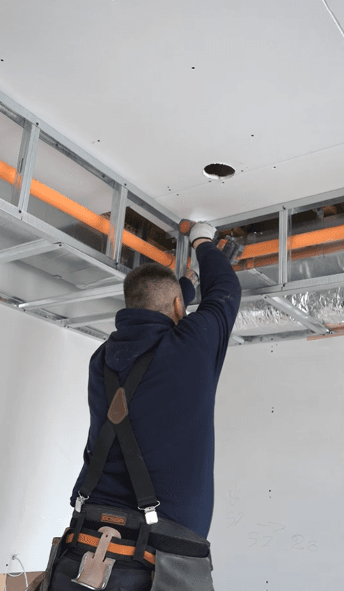 Professional steel stud framing installation in Toronto